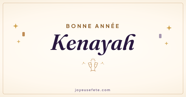 Image « Bonne année Kenayah » au format large