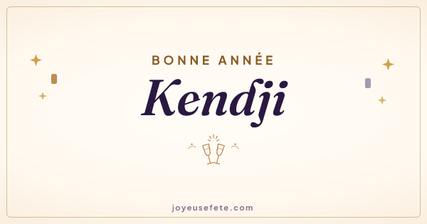 Image « Bonne année Kendji » au format large
