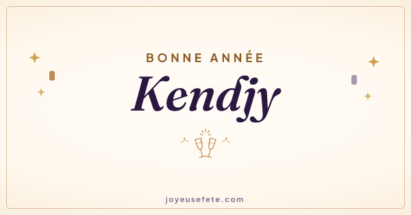 Image « Bonne année Kendjy » au format large