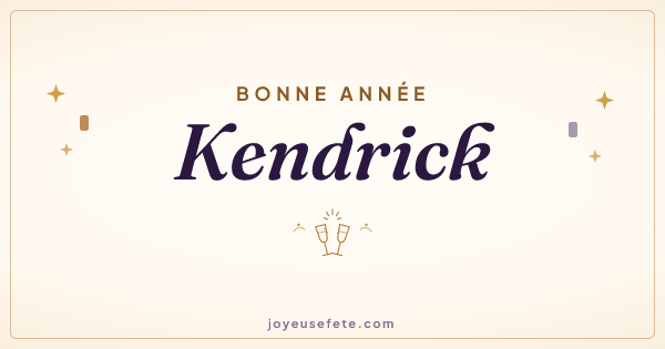 Image « Bonne année Kendrick » au format large
