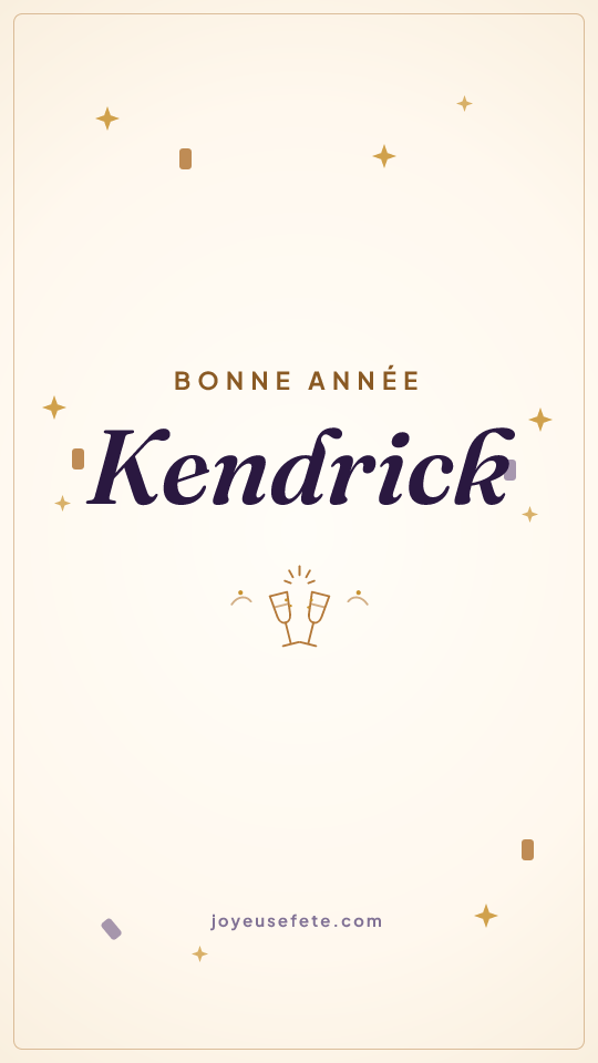Image « Bonne année Kendrick » au format story