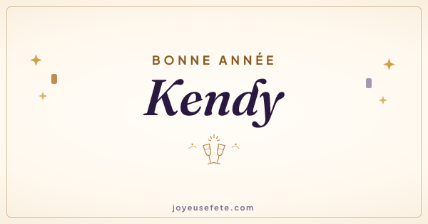 Image « Bonne année Kendy » au format large