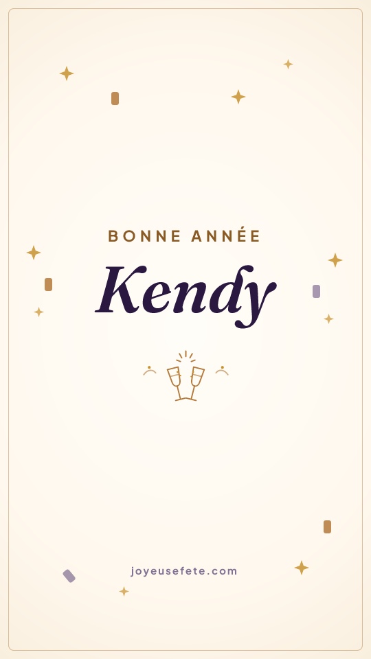 Image « Bonne année Kendy » au format story