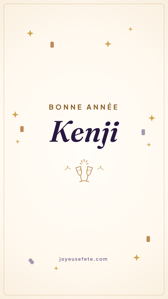 Image « Bonne année Kenji » au format story
