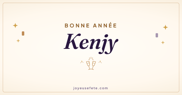 Image « Bonne année Kenjy » au format large