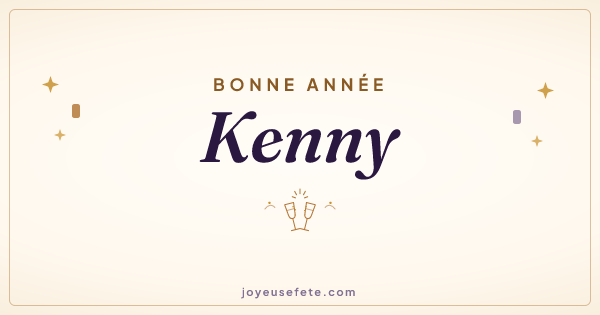 Image « Bonne année Kenny » au format large