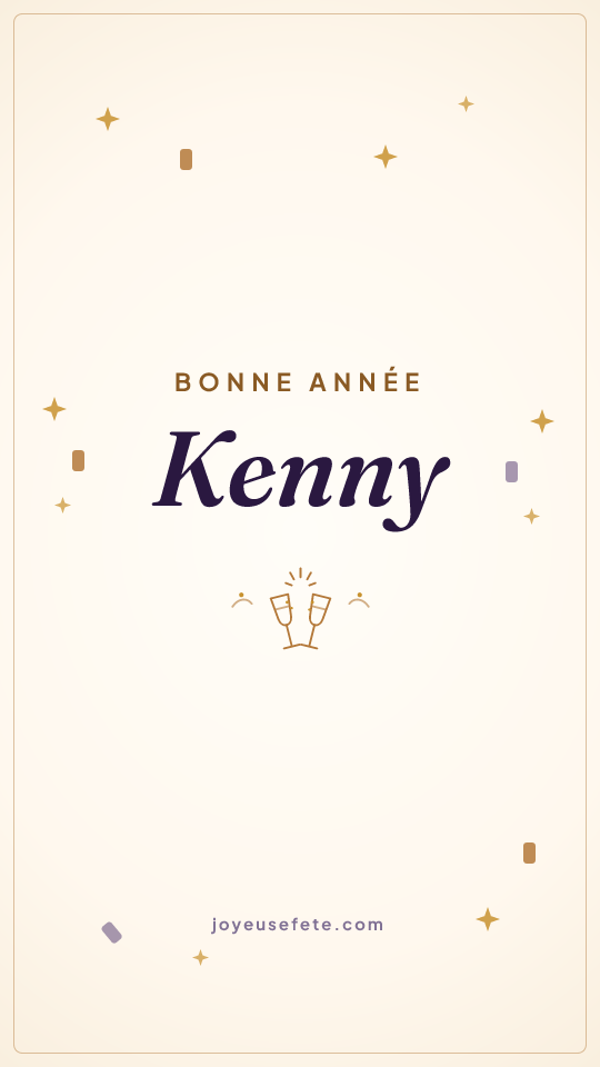 Image « Bonne année Kenny » au format story