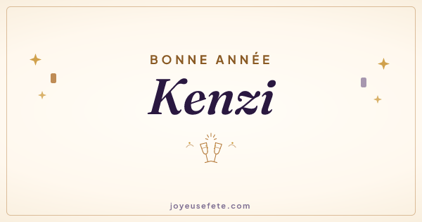 Image « Bonne année Kenzi » au format large