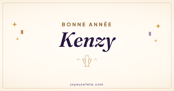 Image « Bonne année Kenzy » au format large