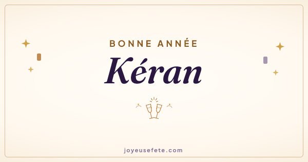 Image « Bonne année Kéran » au format large