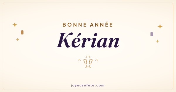 Image « Bonne année Kérian » au format large