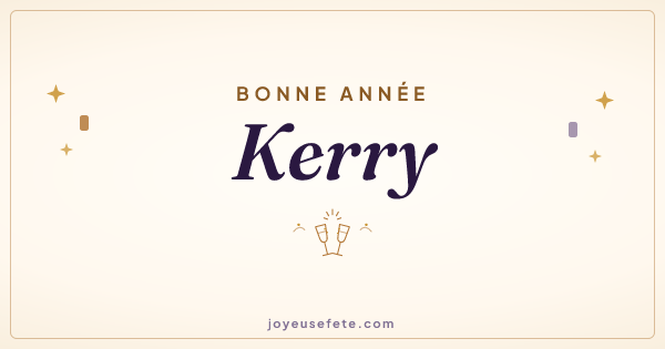 Image « Bonne année Kerry » au format large