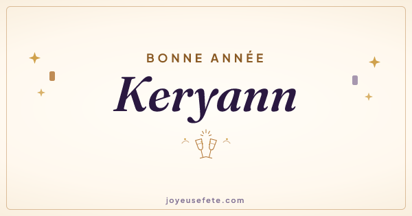 Image « Bonne année Keryann » au format large