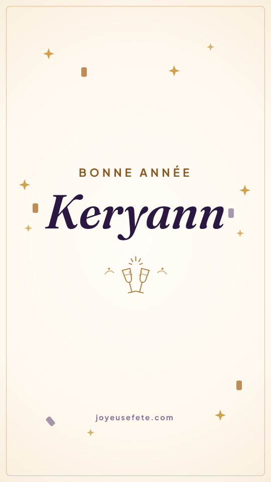 Image « Bonne année Keryann » au format story