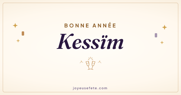 Image « Bonne année Kessïm » au format large