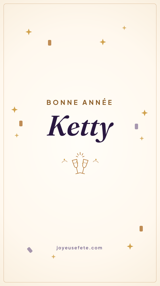 Image « Bonne année Ketty » au format story