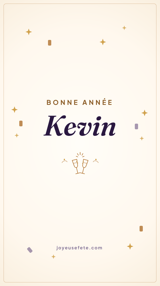 Image « Bonne année Kevin » au format story