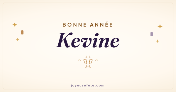Image « Bonne année Kevine » au format large