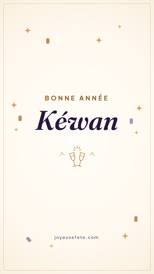 Image « Bonne année Kéwan » au format story