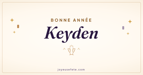 Image « Bonne année Keyden » au format large