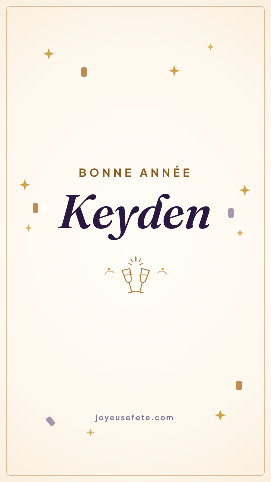 Image « Bonne année Keyden » au format story