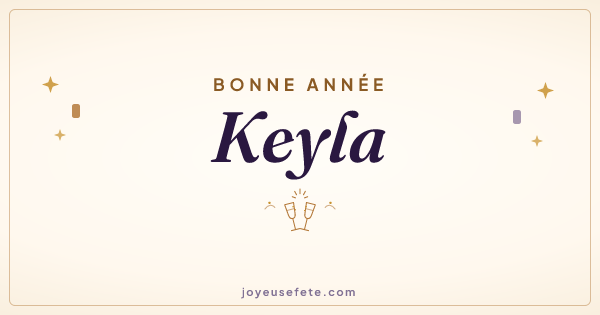 Image « Bonne année Keyla » au format large