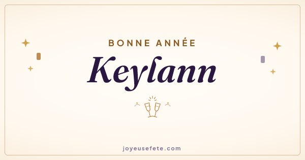 Image « Bonne année Keylann » au format large