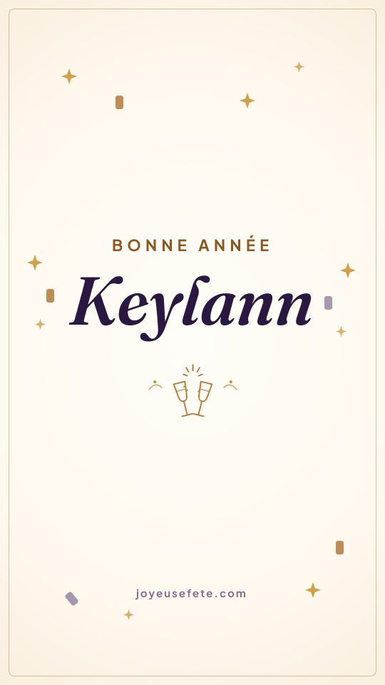 Image « Bonne année Keylann » au format story