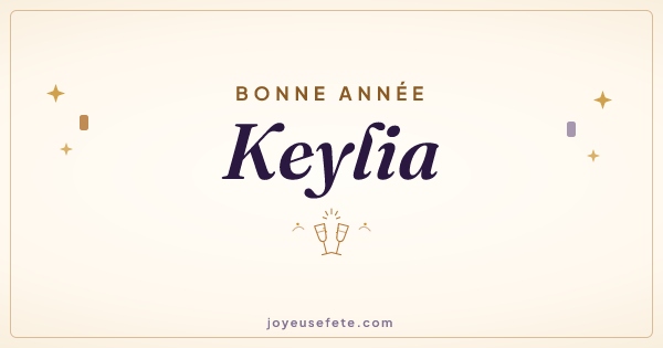 Image « Bonne année Keylia » au format large