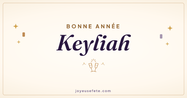 Image « Bonne année Keyliah » au format large