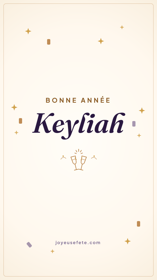 Image « Bonne année Keyliah » au format story