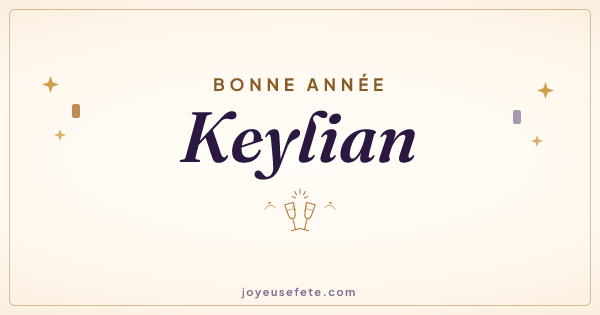 Image « Bonne année Keylian » au format large