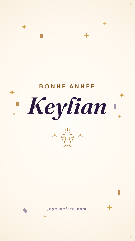 Image « Bonne année Keylian » au format story