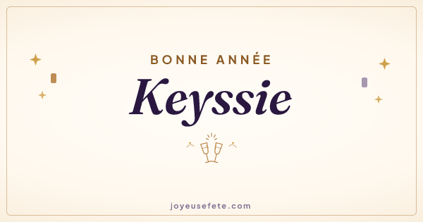 Image « Bonne année Keyssie » au format large