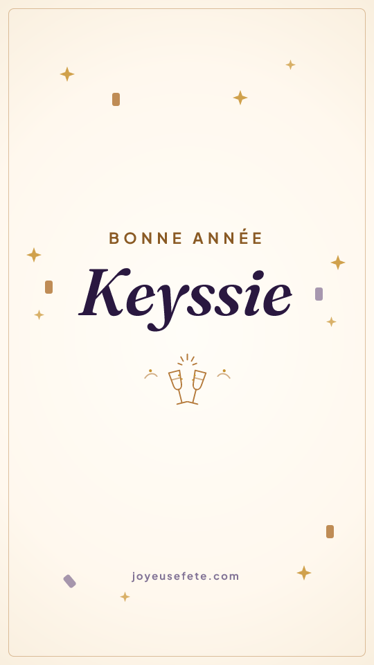 Image « Bonne année Keyssie » au format story