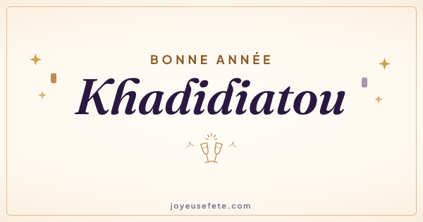 Image « Bonne année Khadidiatou » au format large