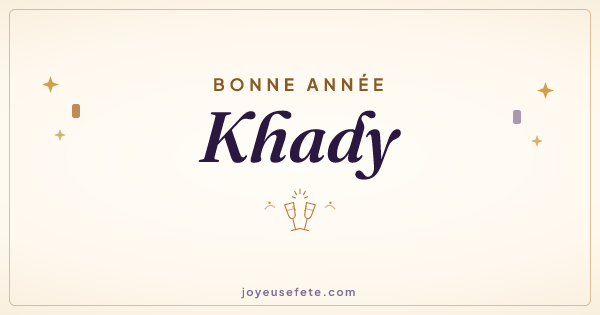 Image « Bonne année Khady » au format large