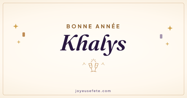 Image « Bonne année Khalys » au format large