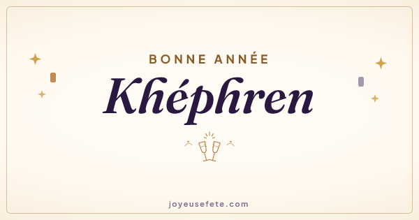 Image « Bonne année Khéphren » au format large