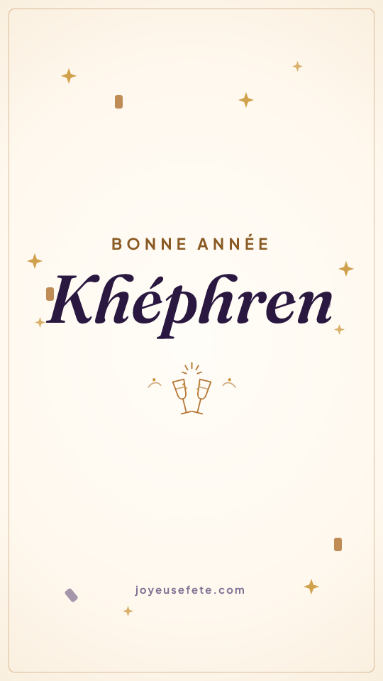Image « Bonne année Khéphren » au format story