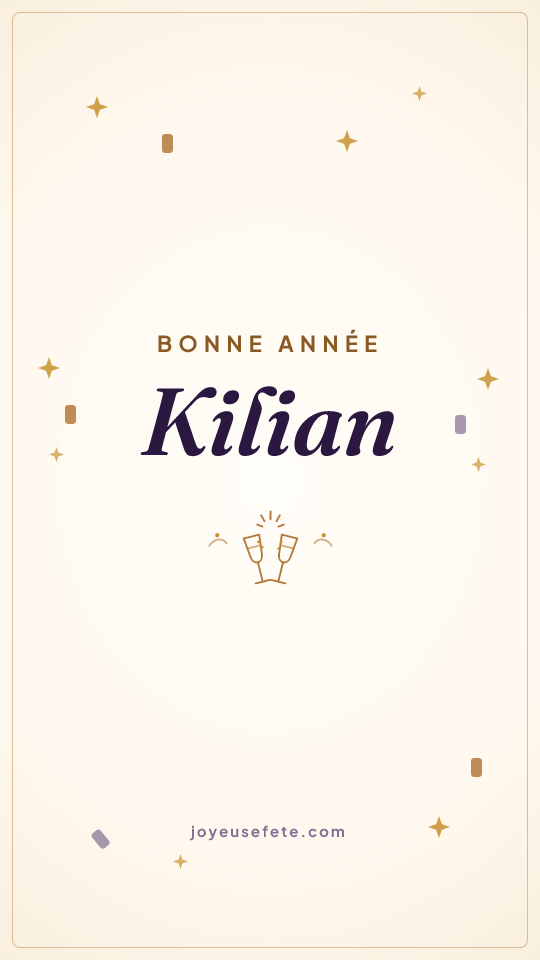 Image « Bonne année Kilian » au format story