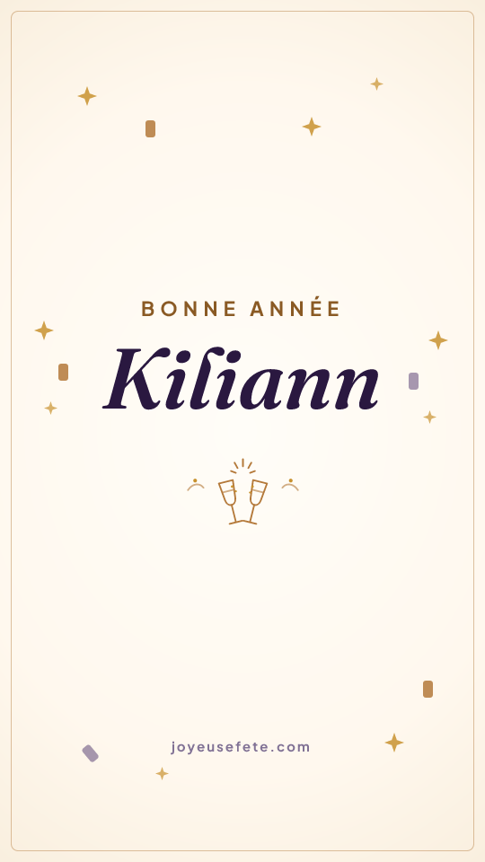 Image « Bonne année Kiliann » au format story
