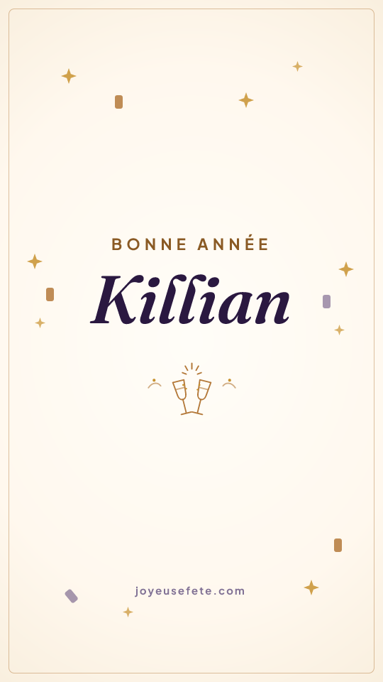 Image « Bonne année Killian » au format story