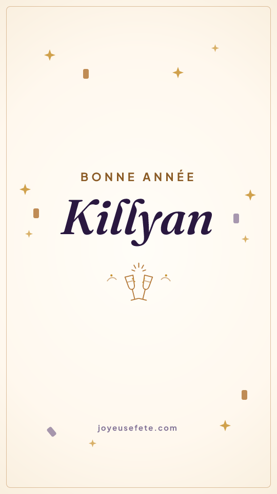 Image « Bonne année Killyan » au format story