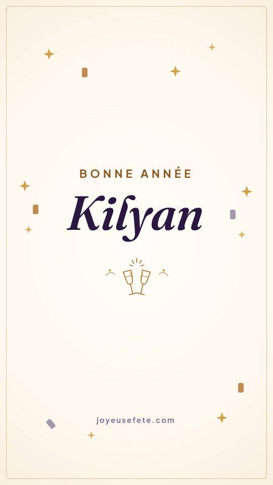 Image « Bonne année Kilyan » au format story