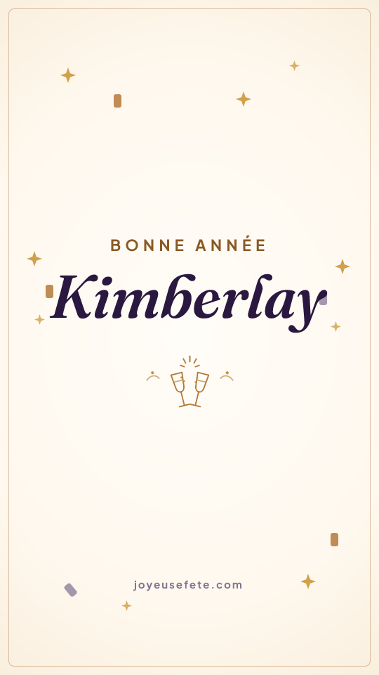 Image « Bonne année Kimberlay » au format story
