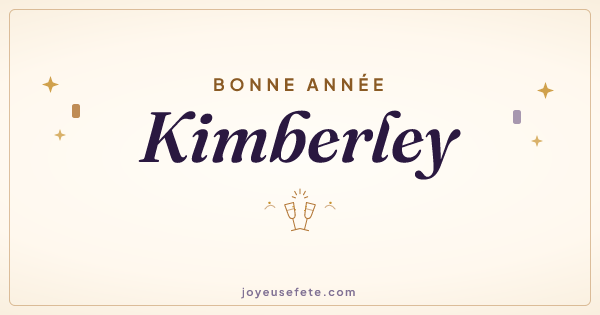 Image « Bonne année Kimberley » au format large