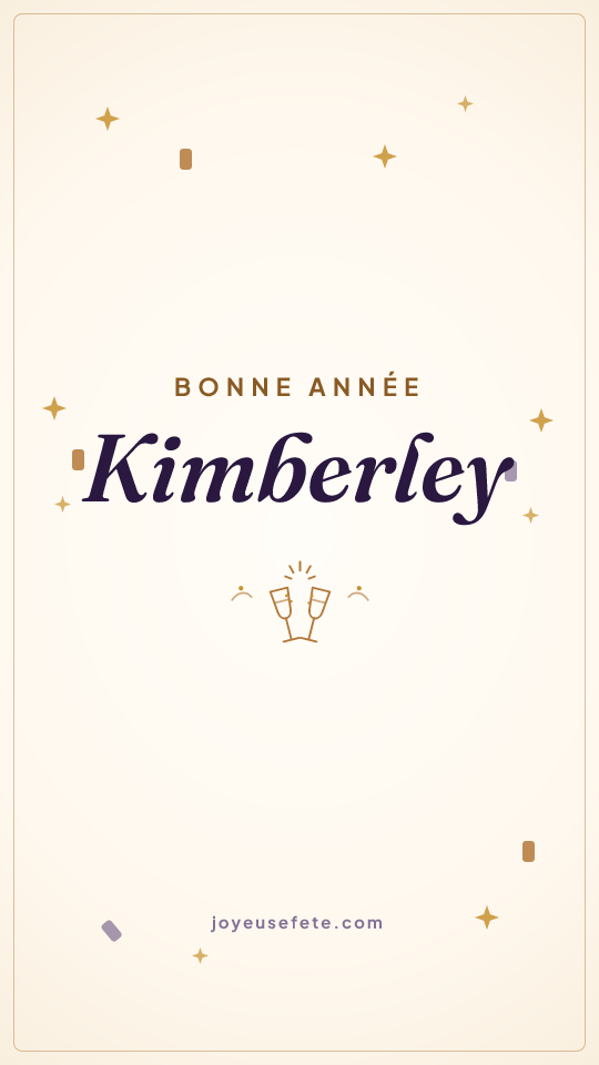 Image « Bonne année Kimberley » au format story