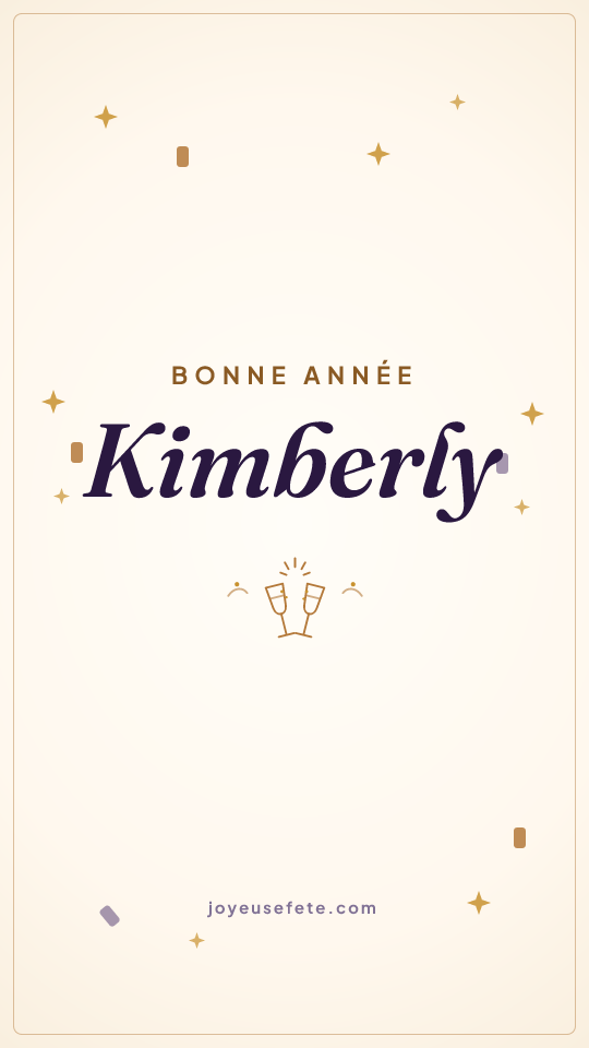 Image « Bonne année Kimberly » au format story