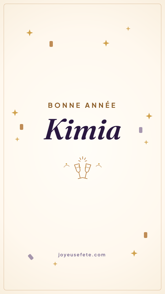 Image « Bonne année Kimia » au format story